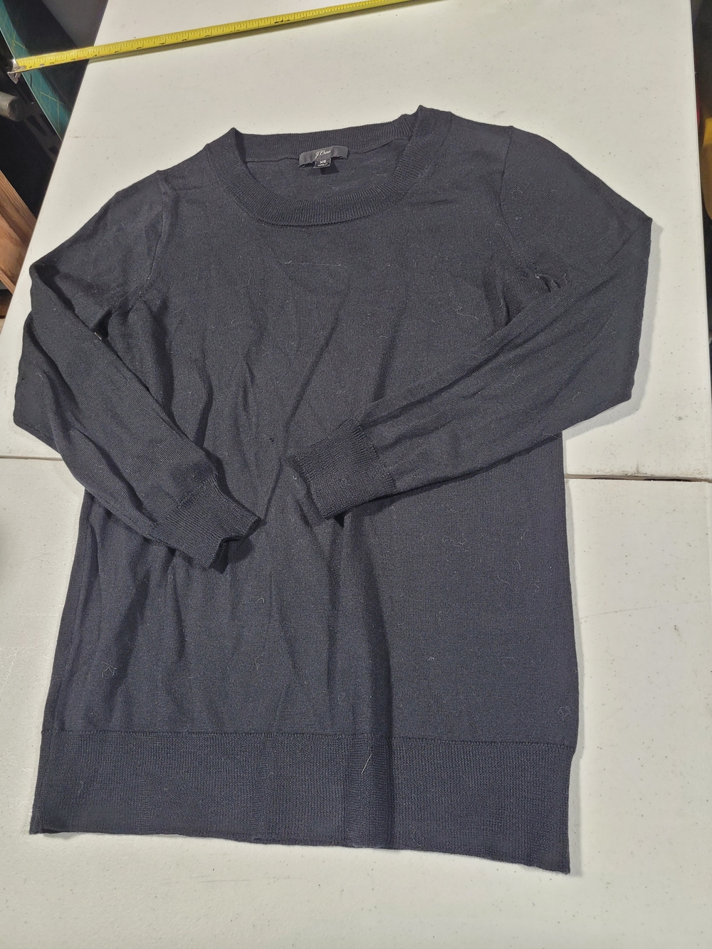 J. Crew Black Crewneck Sweater